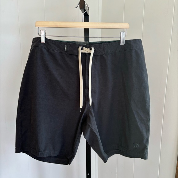 Linksoul Gray Stretch Lightweight Drawstring Board Shorts Swim Trunks Mens 38x8 - Picture 3 of 9